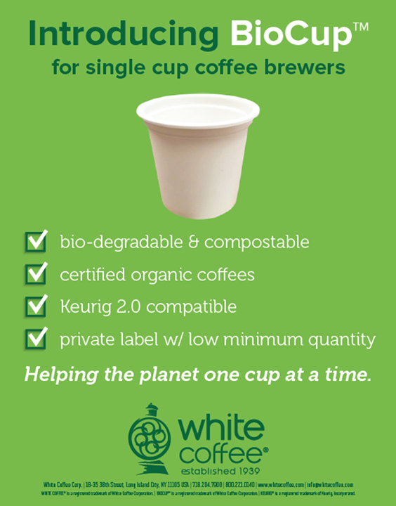 White Coffee introduces organic single serve coffees in a bio ...