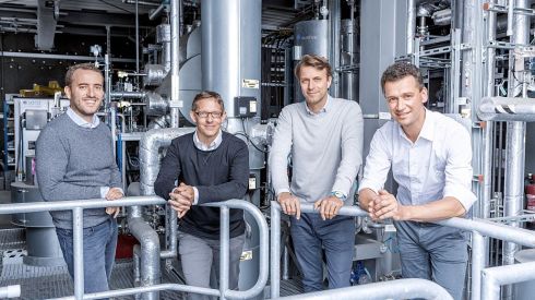 Sunfire management (from left to right): Stephan Garabet, Bernhard Zwinz, Nils Aldag & Christian von Olshausen © Sunfire GmbH