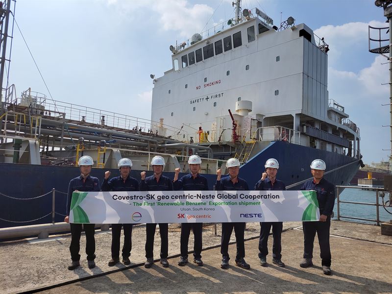 Benzene shipment leaving Ulsan port in South Korea