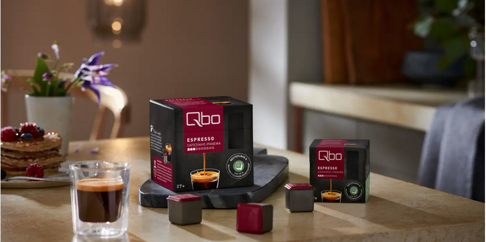 Tchibo coffee capsules made from renewable sources.