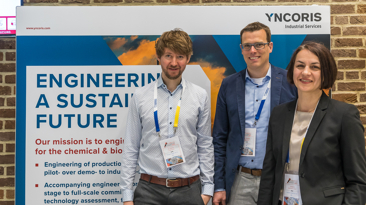 The Yncoris Team at the CCU Conference: (from left) Martin Lindmeyer, Thomas Harlacher, Gordana Hofmann-Jovic 