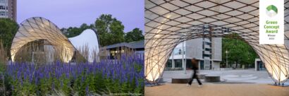 Pavilion 2021 LightPRO Shell. Photo: BioMat/ITKE- University of Stuttgart