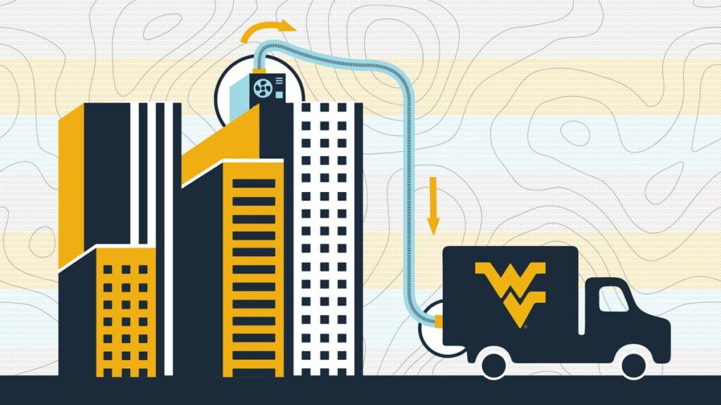 WVU researchers, led by Xingbo Liu at the Benjamin M. Statler College of Engineering and Mineral Resources, are developing technology that harvests carbon from air that gets sucked out of buildings by heating and air conditioning systems. Their model leads to the manufacturing of carbon-neutral methanol.