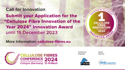 Innovation award “Cellulose Fibre Innovation of the Year 2024 ...