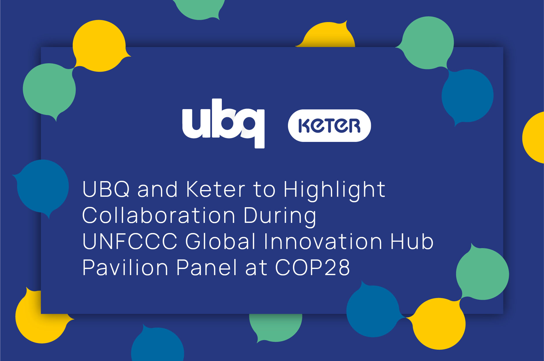 Keter Expands Implementation of UBQ Materials’ BioBased, Sustainable