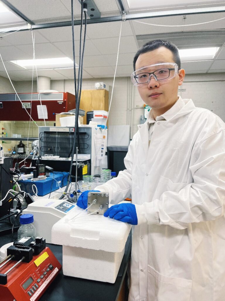 UC College of Engineering and Applied Science graduate Zhengyuan Li was lead author of a research project to convert carbon dioxide to ethylene