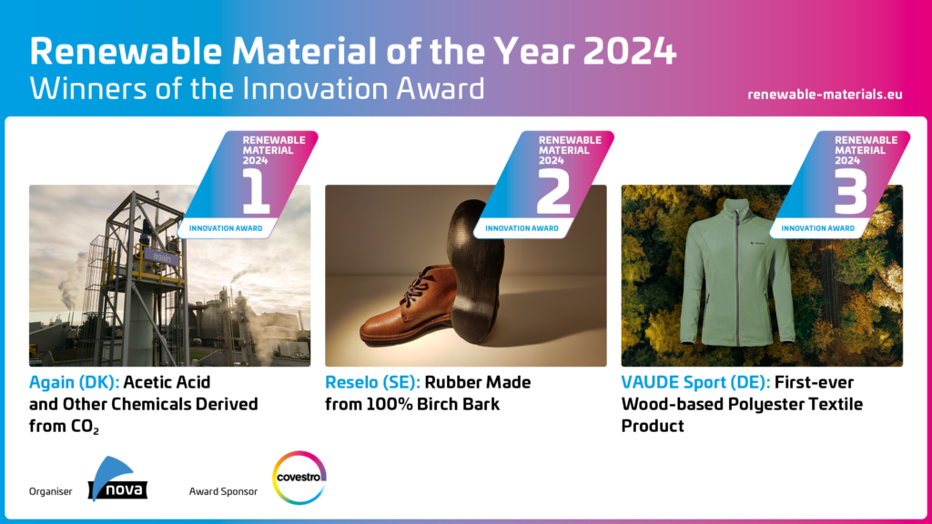 Winner "Renewable Material of the Year 2024" 