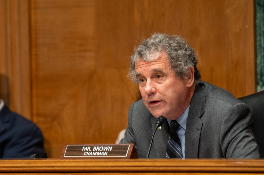 U.S. Sherrod Brown in a hearing.