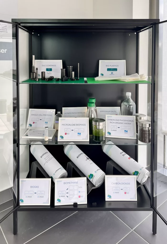 Products samples that will be produced at the CBE JU-funded CIRCULAR BIOCARBON biorefinery 