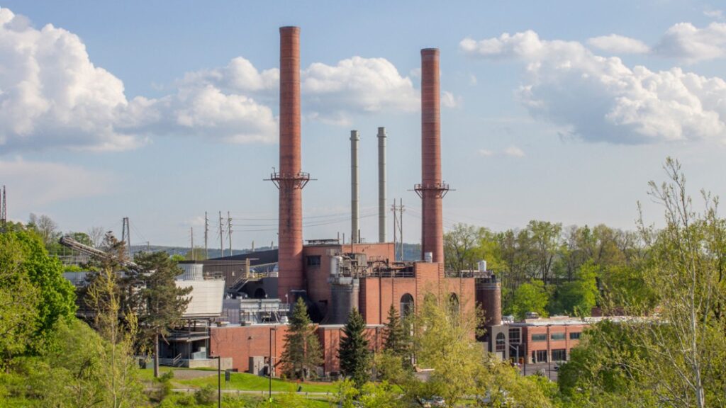 Cornell's Combined Heat and Power Plant will provide researchers access to real-world flue gas emissions as home to the CAPTURE-Lab, an experimental facility that will explore carbon capture and industrial decarbonization.