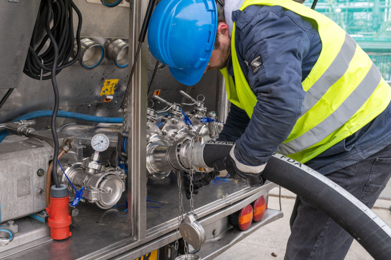Sugar Unloading at Avantium’s FDCA Flagship Plant (February 2025)