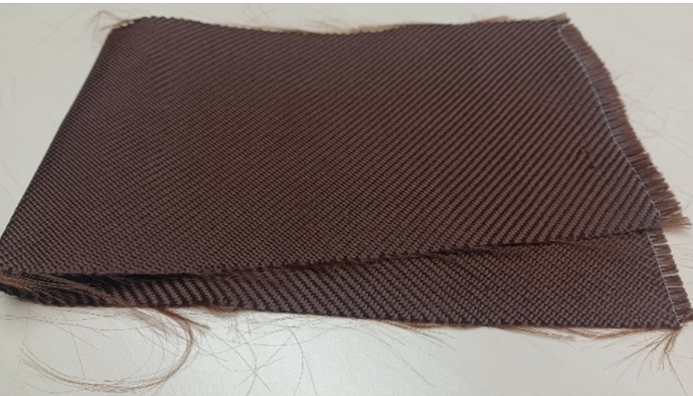 Sample fabric and film made from a lignin-cellulose mixture