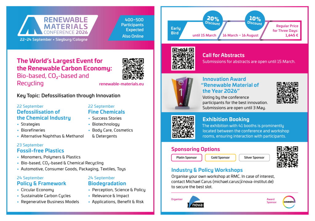 Renewable Materials Conference 2026: Postcard