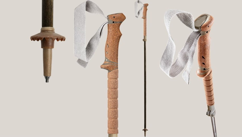 The grip loop is made of natural fiber fabric and the attachments are made of bio-based materials. Photo: LEKI Lenhart GmbH