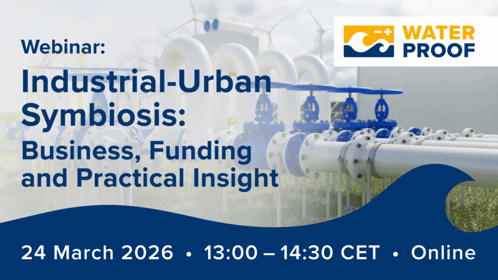 WaterProof Eventbanner: Webinar on Industrial Urban Symbiosis