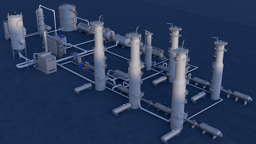 Rendering of Kemvera’s 50,000 Metric Tons per Year Commercial-Scale Plant