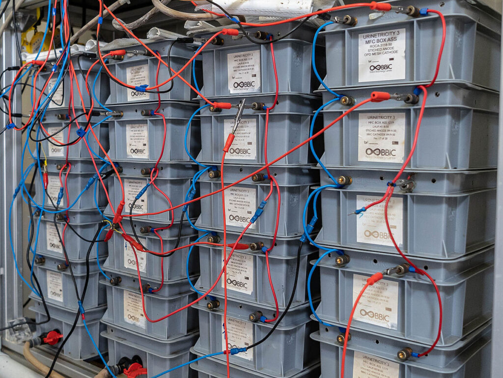 Das in Durban (Südafrika) installierte System empfängt Urin und Grauwasser aus dem Gemeinschaftswaschraum.