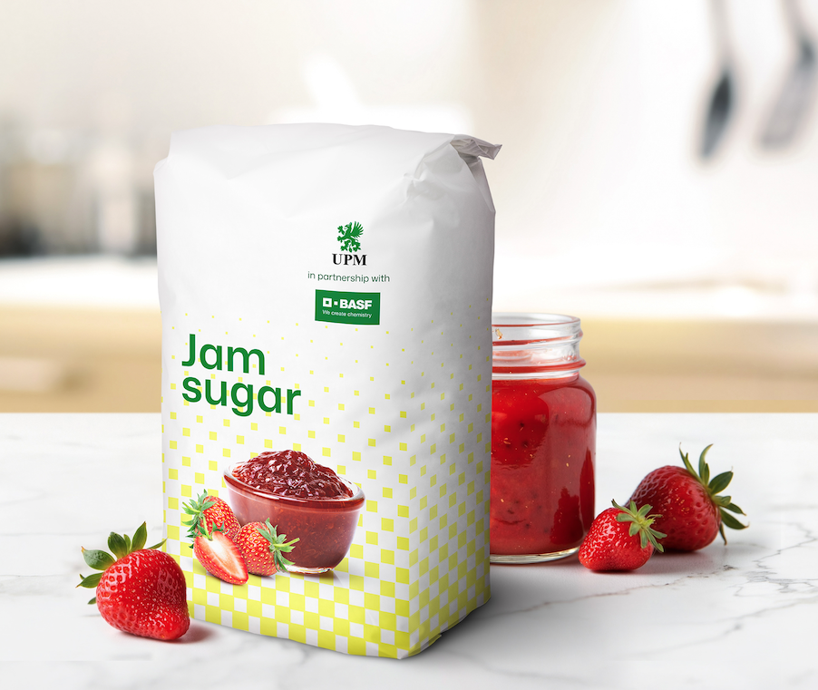 Kombination von BASF Joncryl® HPB mit UPM Asendo™ für hervor­ragende Feuchtig­keits- und Wasser­beständig­keit