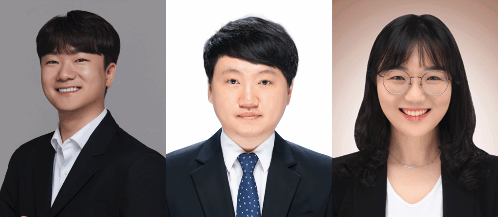 (From left) Professor Ji-Soo Jang of Sungkyunkwan University, 
Professor Taekwang Yoon of Ajou University, and Professor Hansel Kim of Chungbuk National University