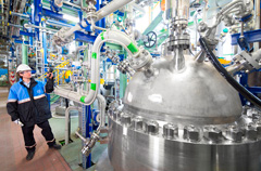Reaktor der neuen CO2-Polyol-Anlage