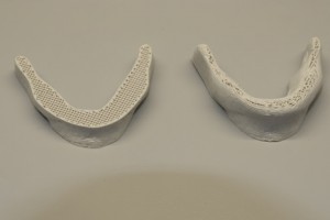 A jaw bone printed with the cellulose ink - the outstanding mechanical properties have promising potential uses in implants and other biomedical applications