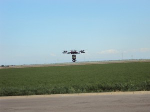 Arial pesticide application with drones (Source: USDA) 