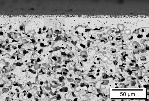 Dense ceramic thin-film membranes for the separation of gases on an unoptimized porous substrate Copyright: Forschungszentrum Jülich