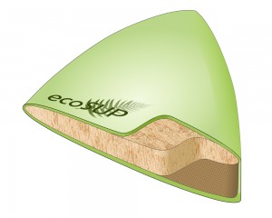 Querschnitt durch das Stand-up-Paddleboard »ecoSUP« (Grafik)