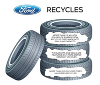 Ford's use of recycled tires and soy oil on <br />engine gaskets have helped increase the <br />company’s use of sustainable materials on 11 vehicles.”></td>
</tr>
<tr>
<td style=