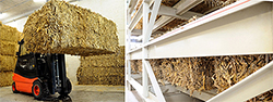 Corn stover is processed at the sunliquid® pilot plant.<br />(Photos: Clariant/Rötzer)”></td>
</tr>
<tr>
<td style=
