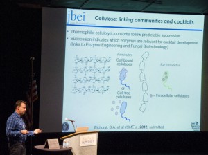 Steve Singer directs the Joint BioEnergy Insitute (JBEI)’s microbial<br />communities program. (Photo by Roy Kaltschmidt, Berkeley Lab)