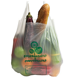 This compostable bag, made with Mvera, is a great <br />alternative for groceries. Once you get home, the <br />bag can be used to collect your kitchen waste for <br />compost collection.”></td>
</tr>
<tr>
<td style=