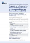 nova-Paper #4 on bio-based economy: "Proposals for a Reform of the Renewable Energy Directive (RED) to a Renewable Energy and Materials Directive (REMD)"