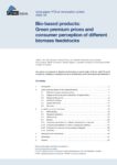 nova paper #13: bio based products: green premium prices and consumer perception of different biomass feedstocks