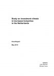 Study on investment climate in bio-based industries in the Netherlands