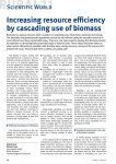 „Increasing resource efficiency by cascading use of biomass“