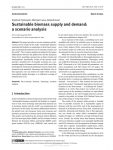 Sustainable biomass supply and demand: a scenario analysis