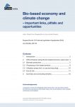 Bio-based economy and climate change