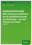 BIOMASSEKASKADEN Mehr Ressourceneffizienz durch Kaskadennutzung von Biomasse – von der Theorie zur Praxis