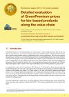 Detailed evaluation of GreenPremium prices for bio-based products along the value chain