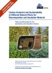 Carbon Footprint and Sustainability of Different Natural Fibres for Biocomposites and Insulation Material