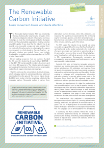 The Renewable Carbon Initiative – A new movement draws worldwide ...