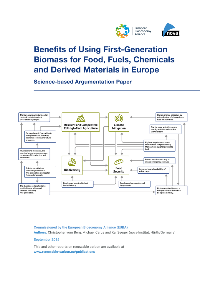 benefits of using first generation biomass for food, fuels, chemicals and derived materials in europe (pdf)
